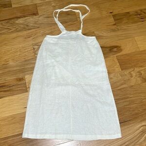 WeWoreWhat Dress Linen Halter Tie neck